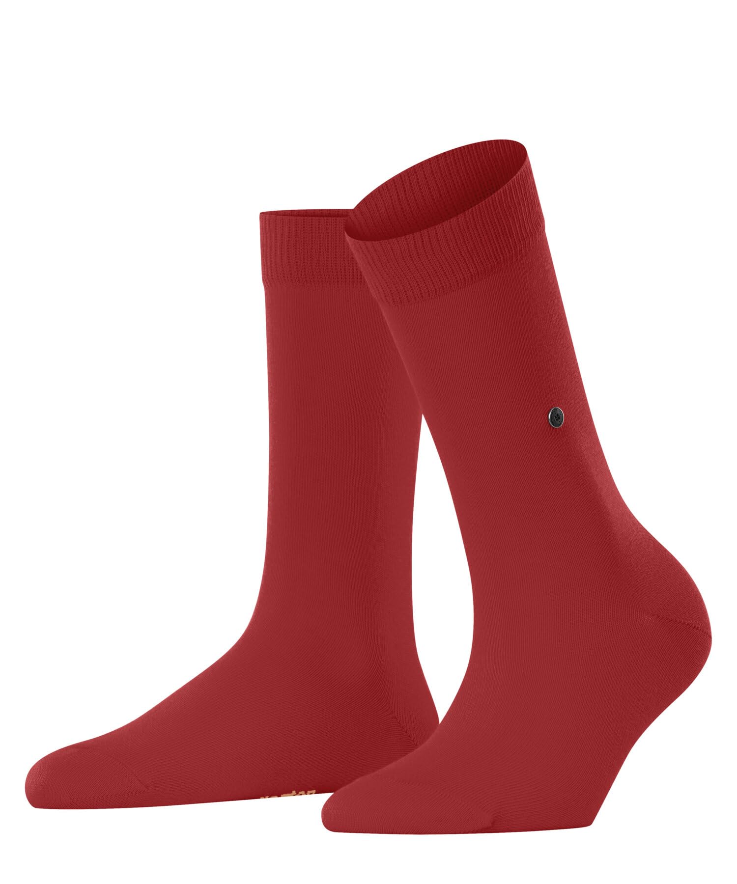 Burlington Women's Lady W So Cotton Plain Socks 1 Pair, Red Tulip 8081, 3.5-7