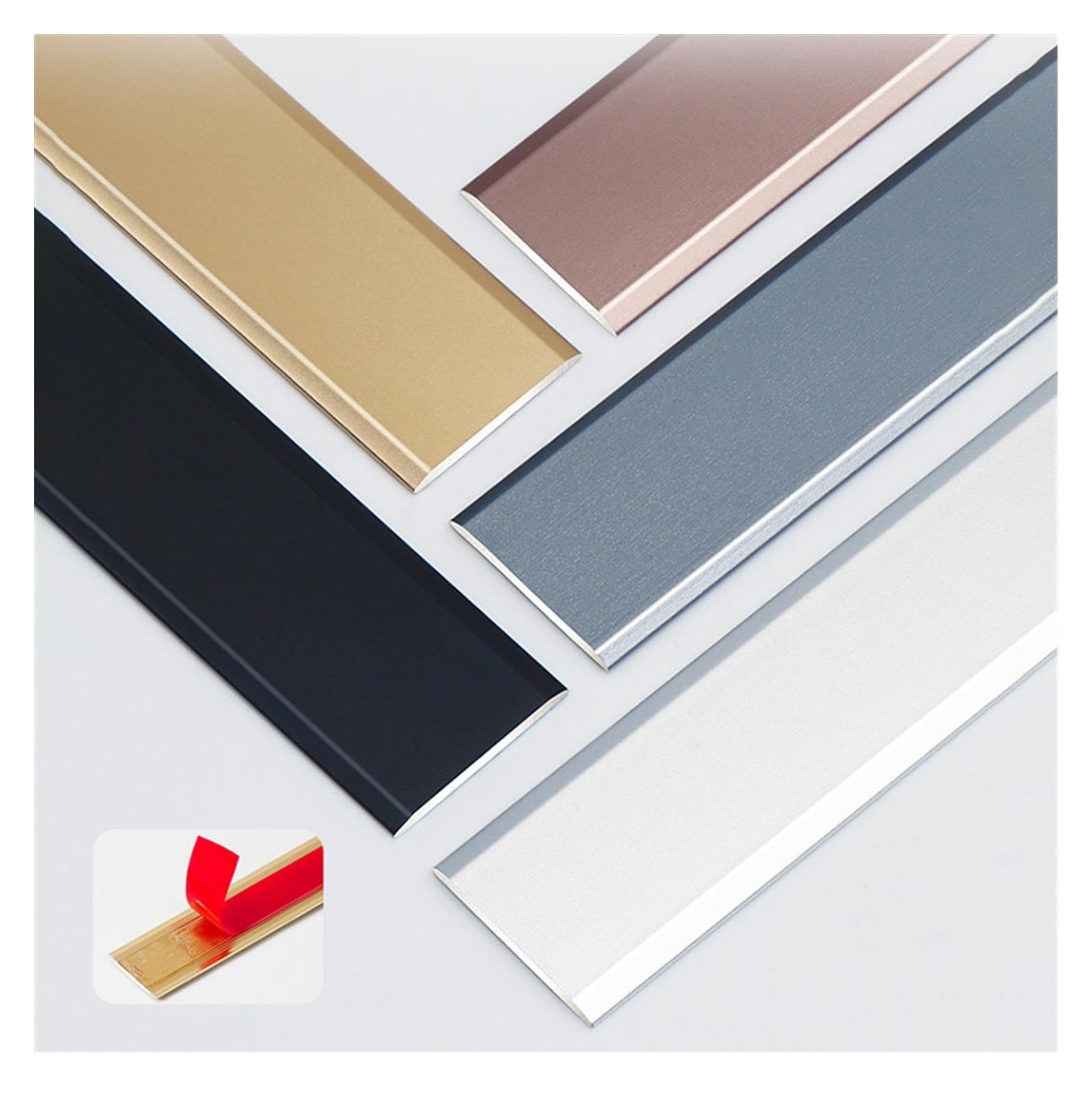 Tira De Umbral Para Suelos De Aluminio Con Reverso Autoadhesivo