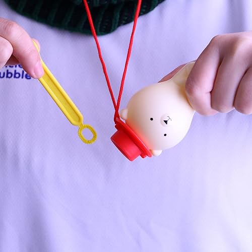 Miniatura 5 de UNCLE BUBBLE Divertidos amigos antiderrames, más juego, menos desorden  Resistente a derrames  Incluye oso encantador, solución de burbujas y 2