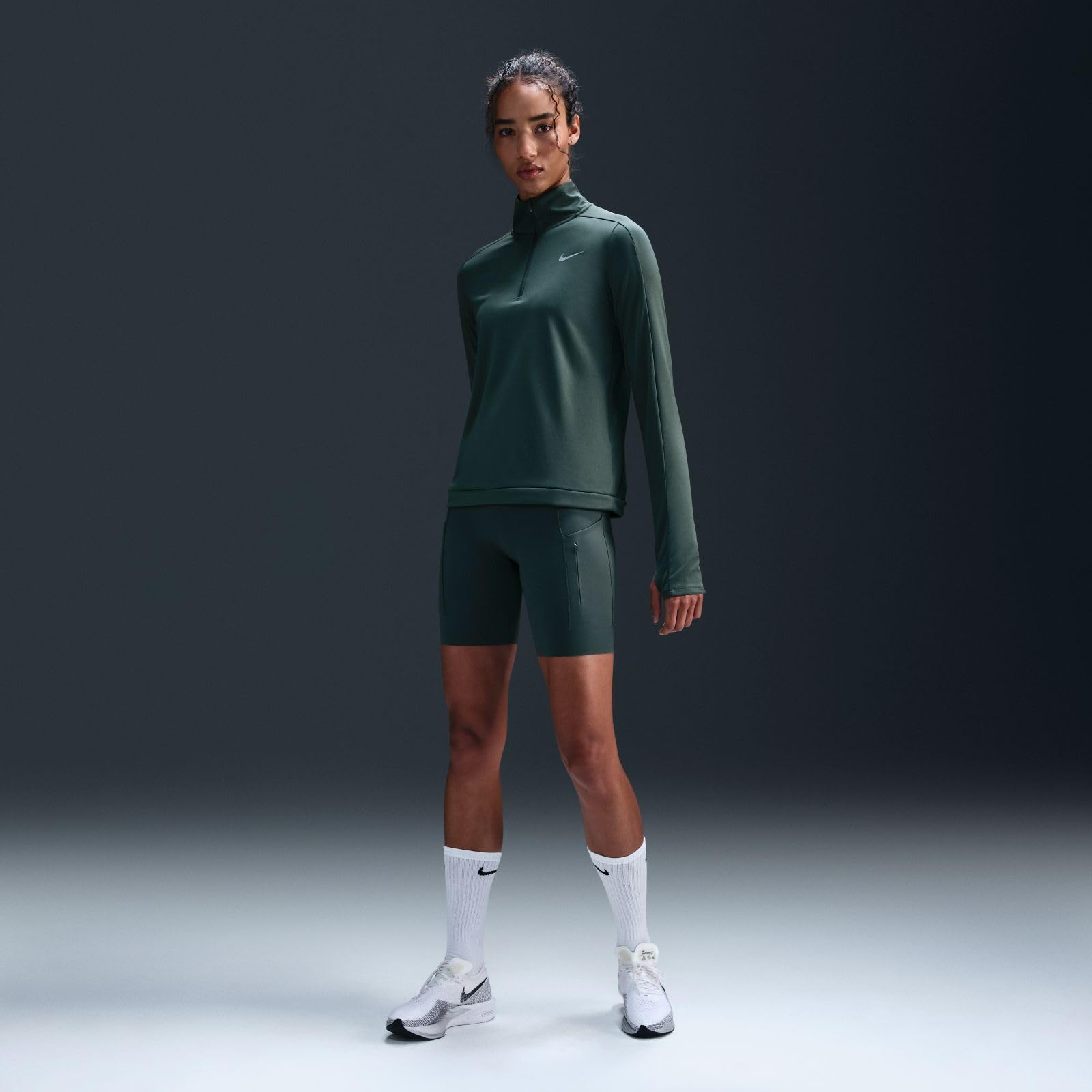 Nike Damen Nike Dri-fit Pacer Damen-Pullover mit Viertelreißverschluss Long Sleeve Top