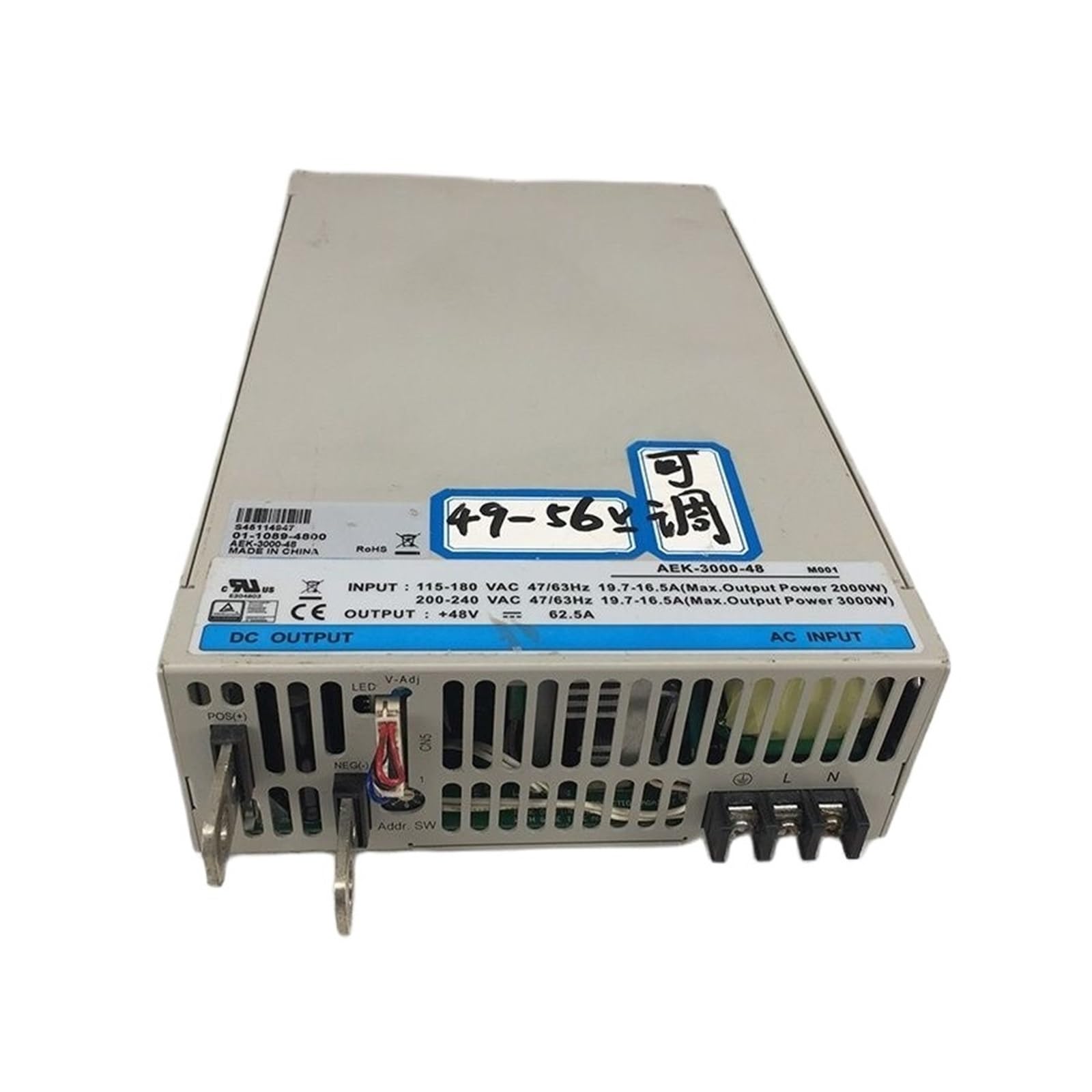 Alimentation à découpage AEK-3000-48 robuste 48 V pour architectures serveurs