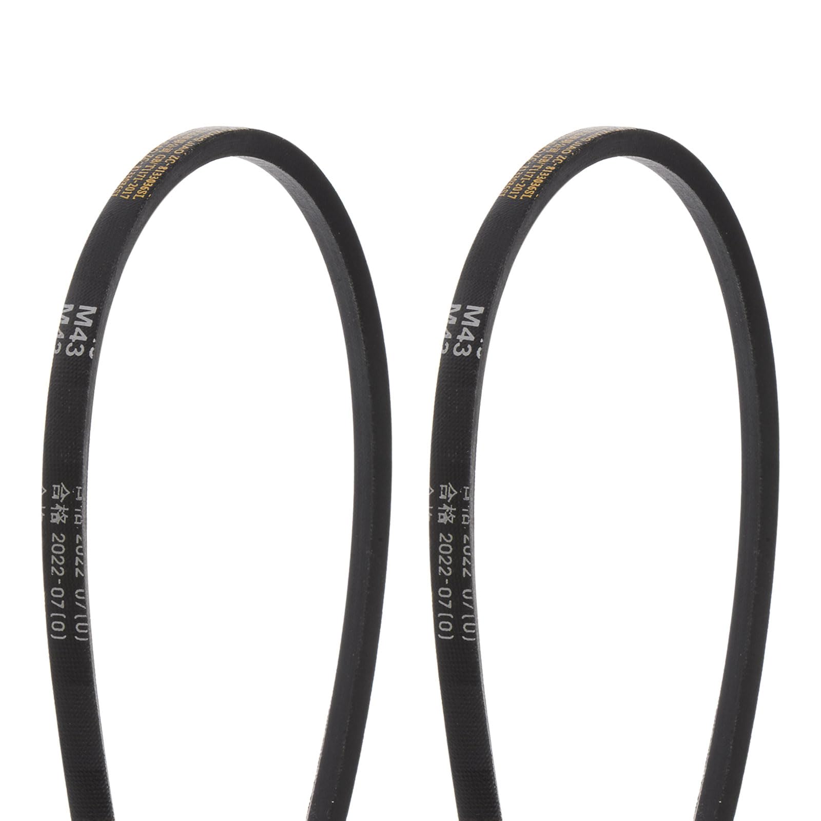 HARFINGTON 2Pcs M-16 Rubber V Belt Drive Transmission Belt 16" Pitch Girth 10mm Width 5.5mm Height JIS Standard Industrial Power Belt for Machinery Mower — Amazon image 22