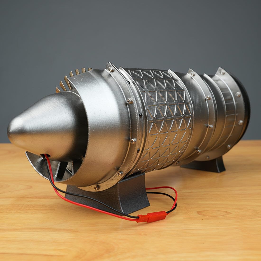 WP-85 - Kit modello di motore a turbogetto con sistema a turbina rotante, modello meccanico di motore a getto per aeromobili stampato in 3D per ingegneria aeronautica, collezione hobby per adulti