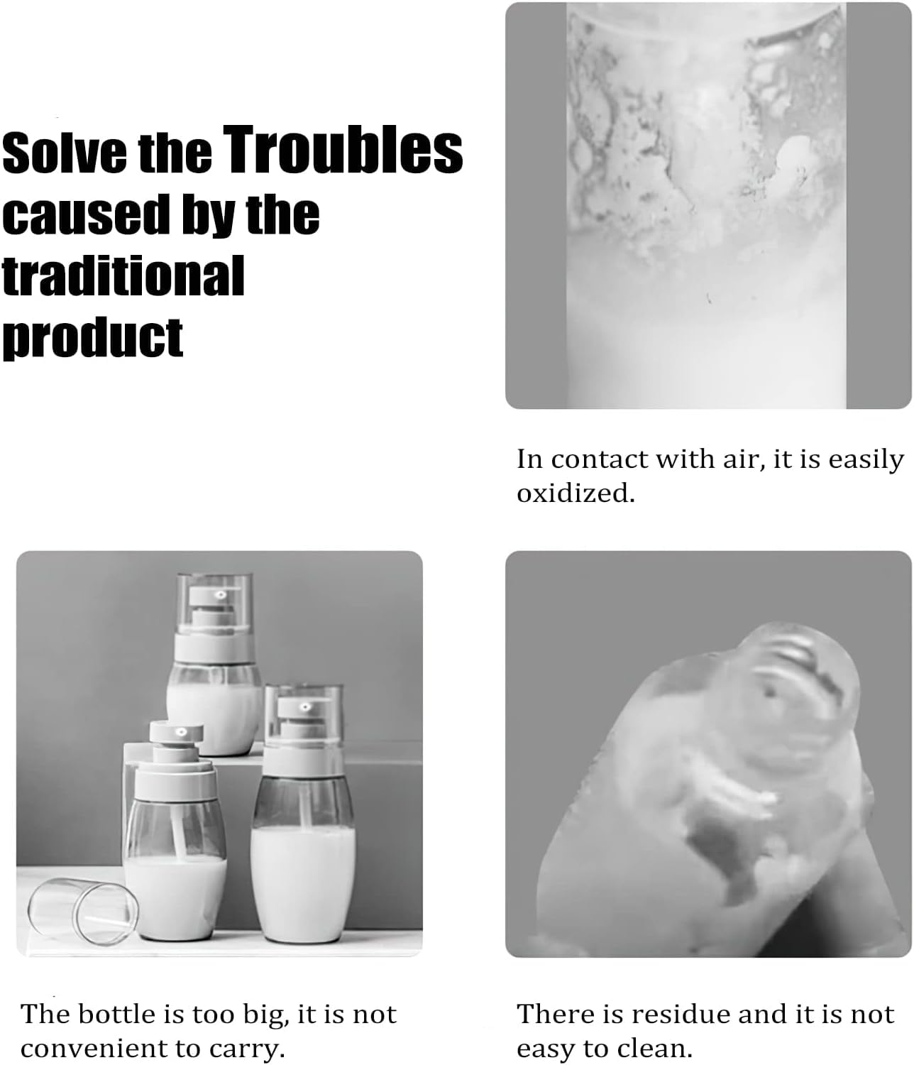 Prostuff.in® 10ml Travel-Sized Airless Vacuum Pump Bottle Leak-Proof, Unscented, and Portable Containers Liquid Dispenser Bottle for Lotion, Cream, Eye Serum, and Toiletries Cosmetic Container 2 Pcs - Image 9 thumbnail