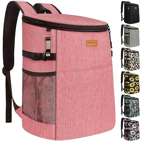 Generic 30-Can Soft Cooler Backpack (Coral Red) — Budget Pick