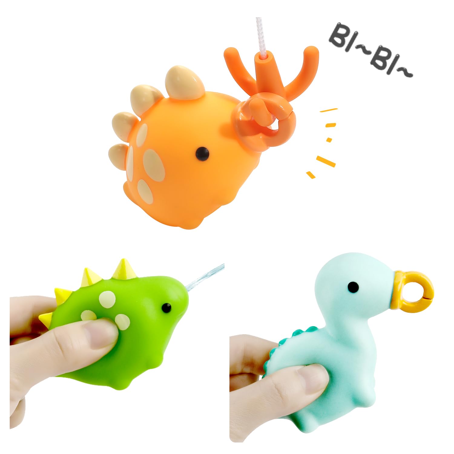 Cute Stone Badespielzeug mit Wasserdusche, Angelspiel, schwimmendes Squirting-Spielzeug für Kleinkinder und Babys ab 3 Jahren