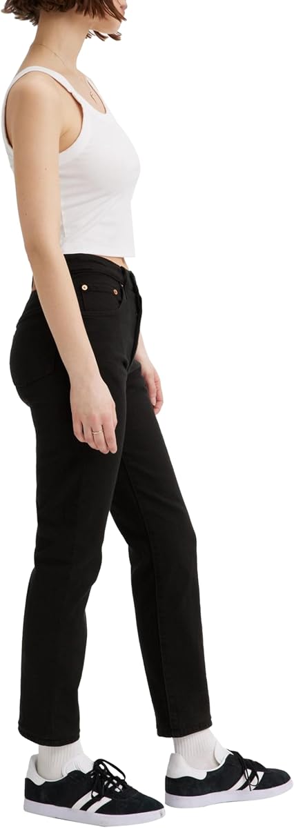 Levi's Women's 501 Crop Jeans 28W / 26L Black Sprout — view 8