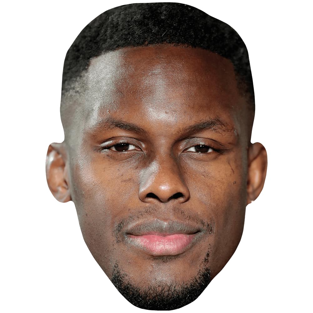 Maro Itoje (Stubble) Celebrity Mask, Flat Card Face, Fancy Dress Mask