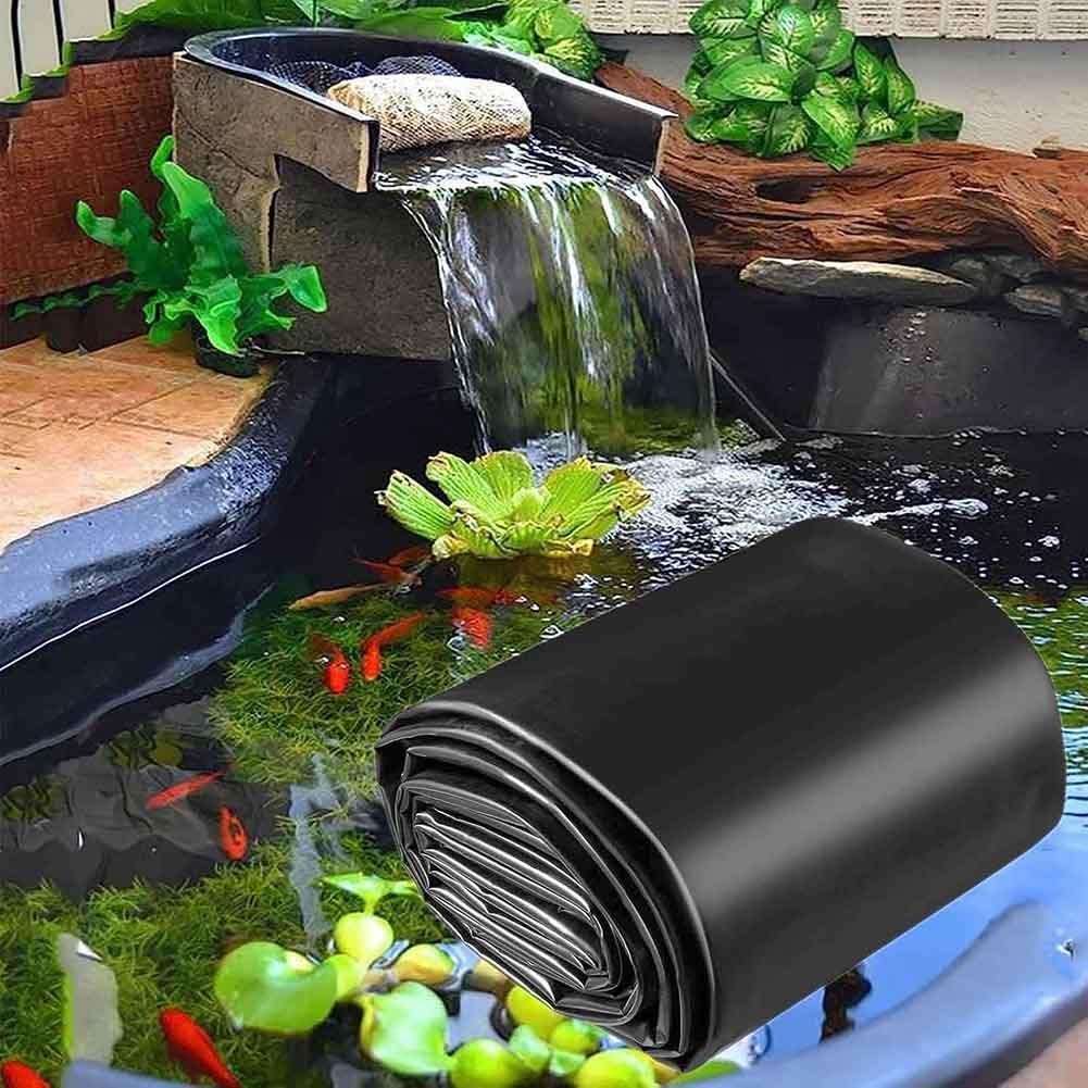 Bache noire pour bassin de poissons et étang de jardin ombragé 4x8m