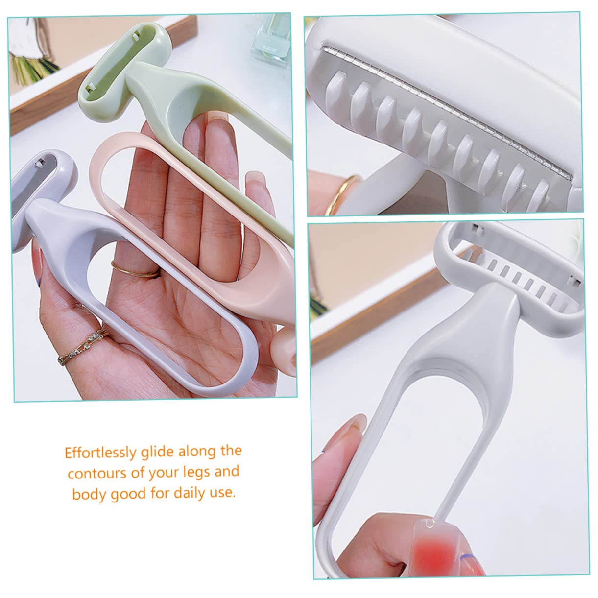 LALAFINA 8piezas Recortadora De Cuerpo Para Mujer Afeitadora Portátil Para Axilas y Piernas Cuchillas y Precisas Para y