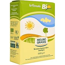 Molino Grassi Organic Durum Wheat Semolina Italian Semolina for Pasta, Bread & Pizza 11lbs/5kg