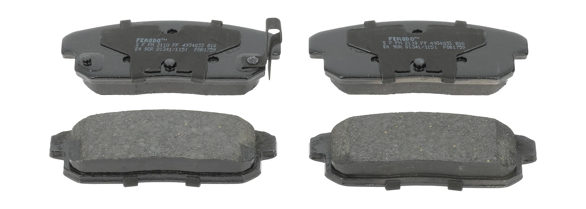 Fits FERODO FDB1759 Brake Pad Set, disc brake FDB1759 Brake pads set rear , fit