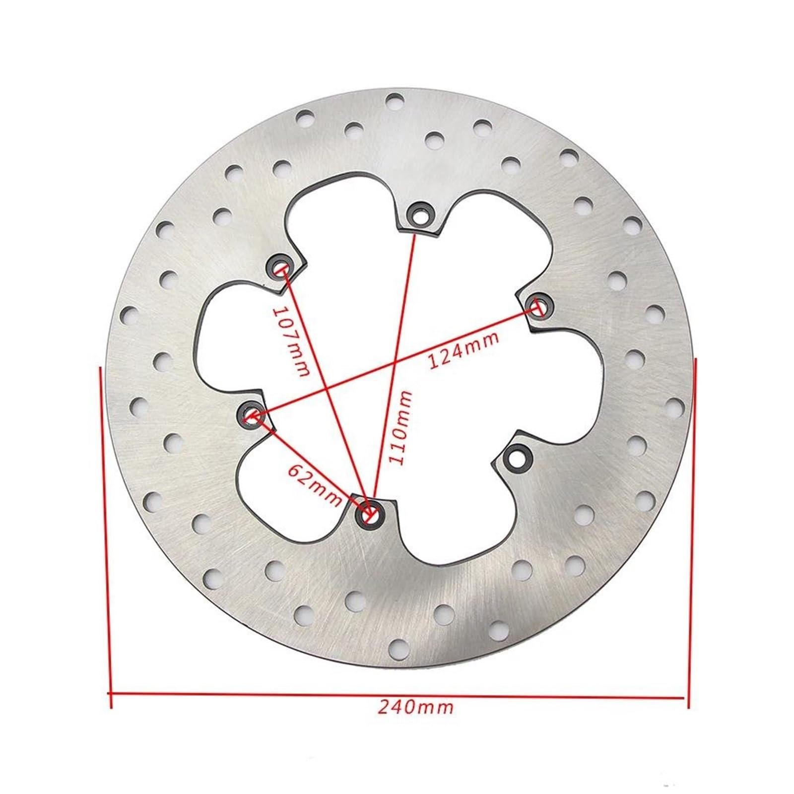 Disque frein Disques Frein Avant Arrière Moto Pour BMW F 650 GS F650GS F650 1993-2007 300 Mm 240 Pièces De Rechange Pour Kit de disques de moto(Arrière)