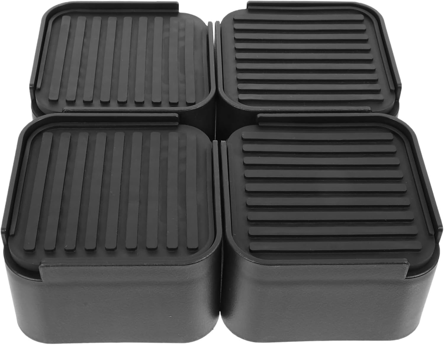 4pcs Desk Table Lifts Pad Bed Risers Furniture Risers Non-Slip for Dorm Office Carpet Hardwood Floors