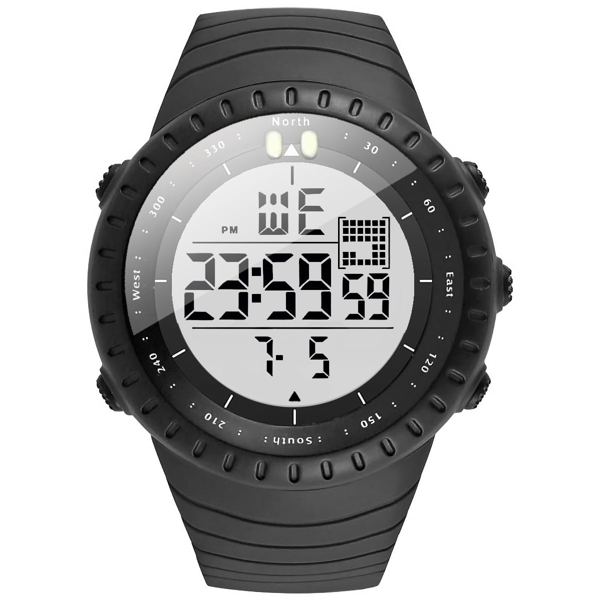 Men's Watches Sports Outdoor Waterproof Military Digital Watch Date Multi Function Tactics LED Face Alarm Stopwatch for Men 6256