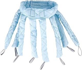 Octopus Heatless Hair Curlers Lazy Curlers Headband Blue for Short Hair