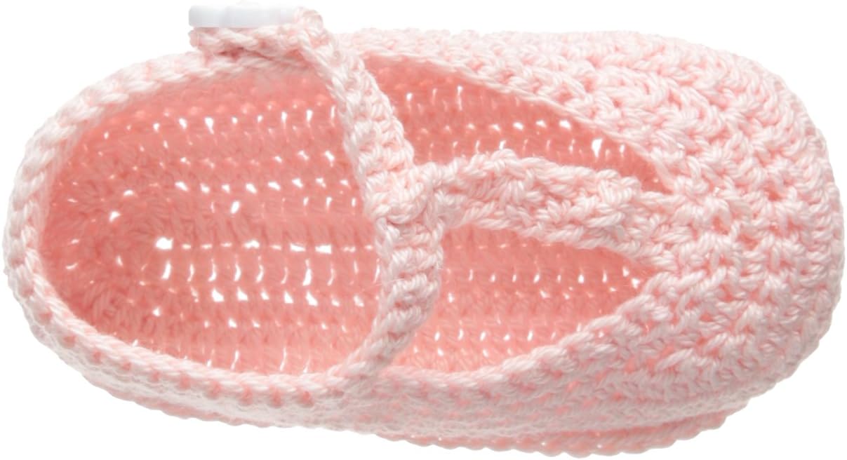 Jefferies Socks Baby-Girls T-Strap Mary Jane Crochet Bootie
