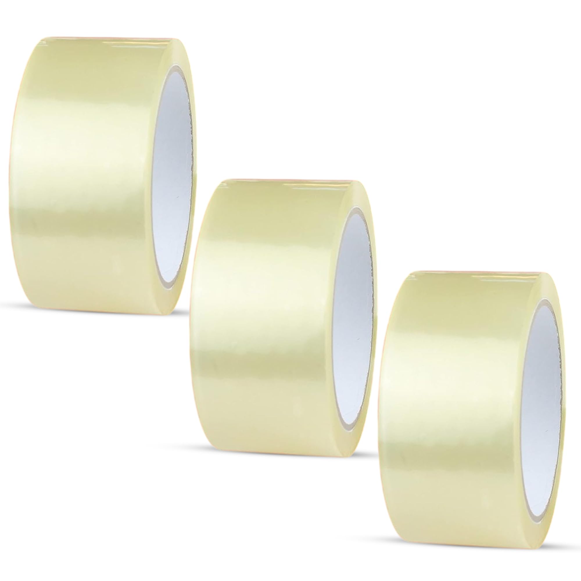 PDS Heavy Duty Clear Parcel Tape - 3 Rolls of 48mm x 66m Clear Packaging Tape for Packing Parcels, Boxes, Cartons, Moving House - Adhesive Transparent Tape Multi-Use