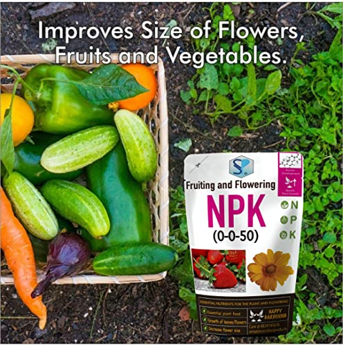 Image of npk 0-0-50 for Fruiting and Flowering for Gardening (0.9 Kg) | Essential Plant Food Growth Hormone