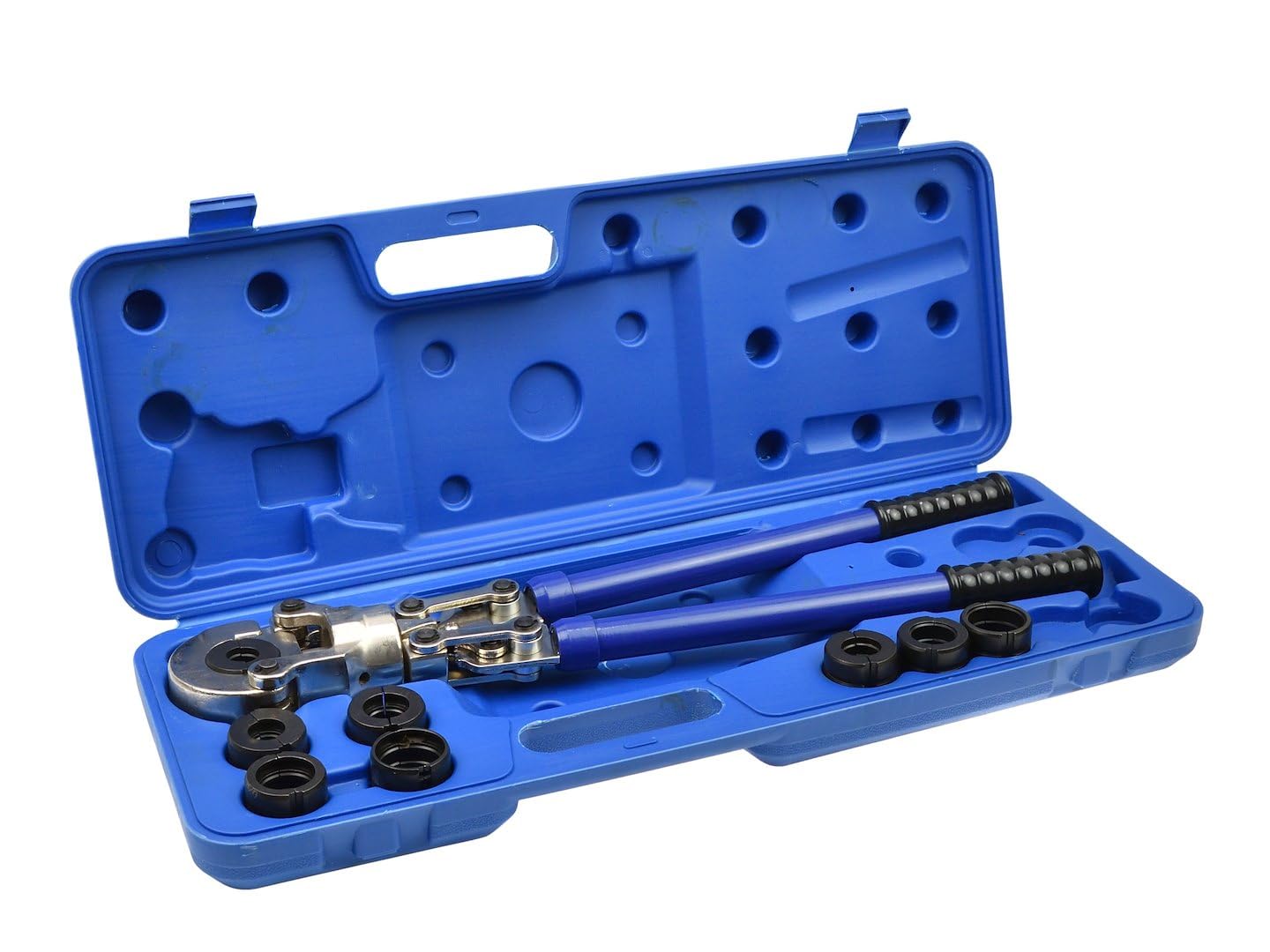 BSD Prensadora Hidráulica Profesional para Tuberías PEX-AL-PEX con 8 Mordazas Intercambiables - Conexiones Precisas de Multicapa 16-32 mm