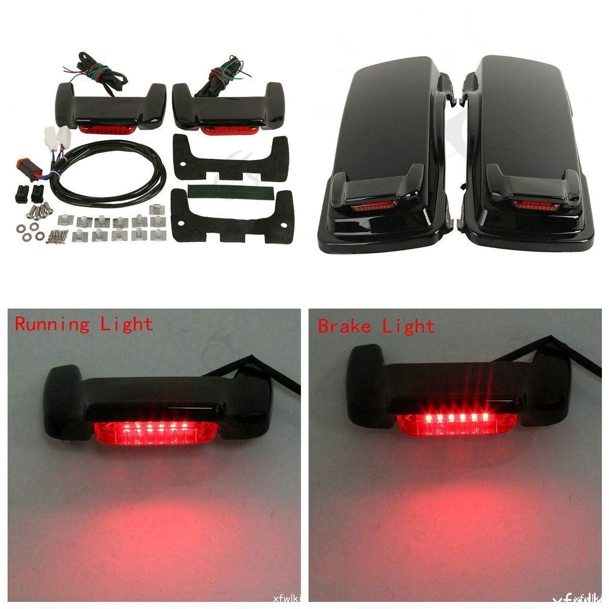 Amazon | TCT ハードサドルバッグ サドルバッグ 蓋 LEDスポイラー 