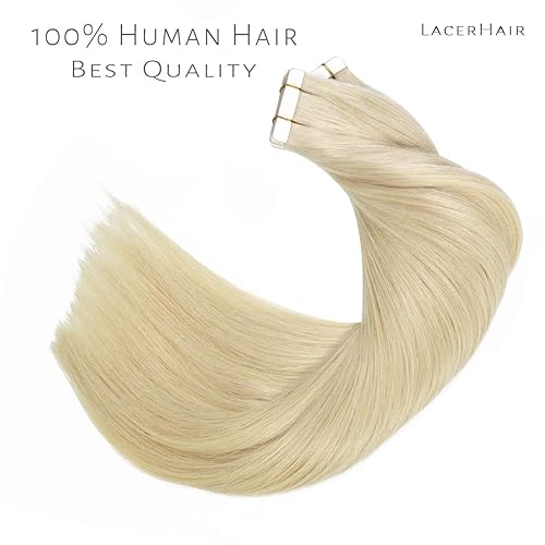 Miniatura 3 de Lacerhair - Extensiones de cabello humano sin costuras de la mejor calidad, con Balayage y color degradado, de cabello humano 100% virgen, con cinta