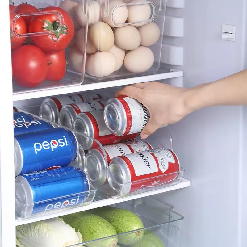 Stacking Can Dispenser,Soda Can Organizer for Pantry,Soda Can Drink Organizer Dispenser for Refrigerator Fridge Pantry,Refrigerator Organizers and Storage Sack Canning Racks,1 Pack - Image 4