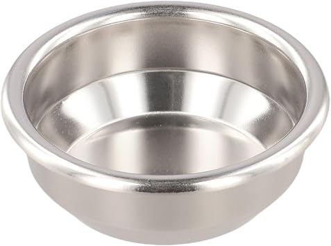 58mm Blind Filter Basket Stainless Steel Espresso Backflush Disc Group Head Cleaning Tool Solid Bottom Portafilter Insert for Semi-Automatic Machines