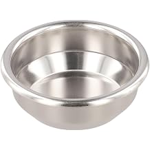 58mm Blind Filter Basket Stainless Steel Espresso Backflush Disc Group Head Cleaning Tool Solid Bottom Portafilter Insert for Semi-Automatic Machines