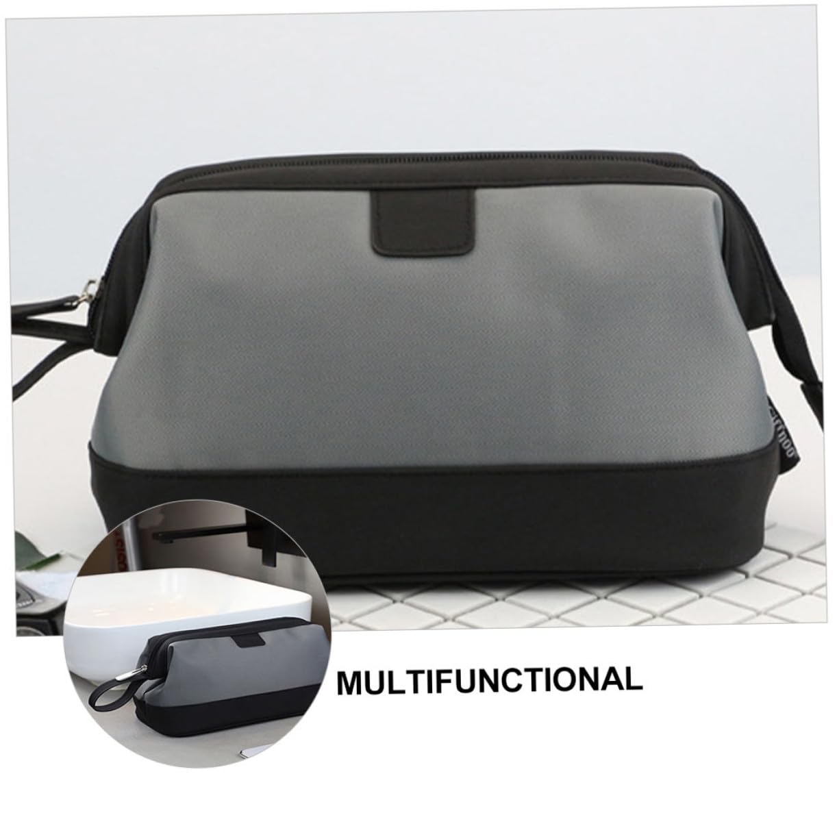 VALICLUD Neceser para Hombre Bolsa De Aseo Práctica y Portátil Neceser De Maquillaje Cremallera para Viajes y Fabricada Material Resistente Al Agua