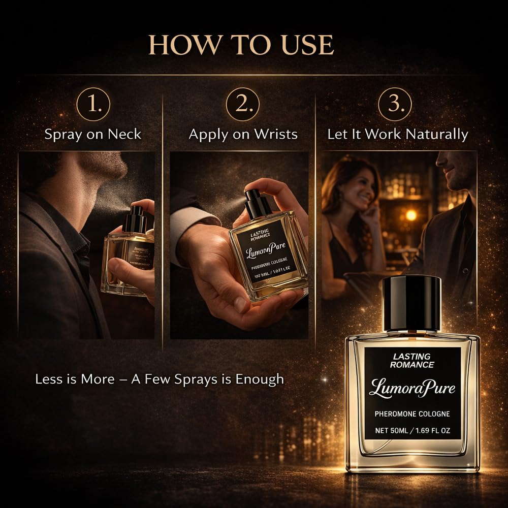 LumoraPure Pheromone Cologne for Men, Long-Lasting Scent, 50ml