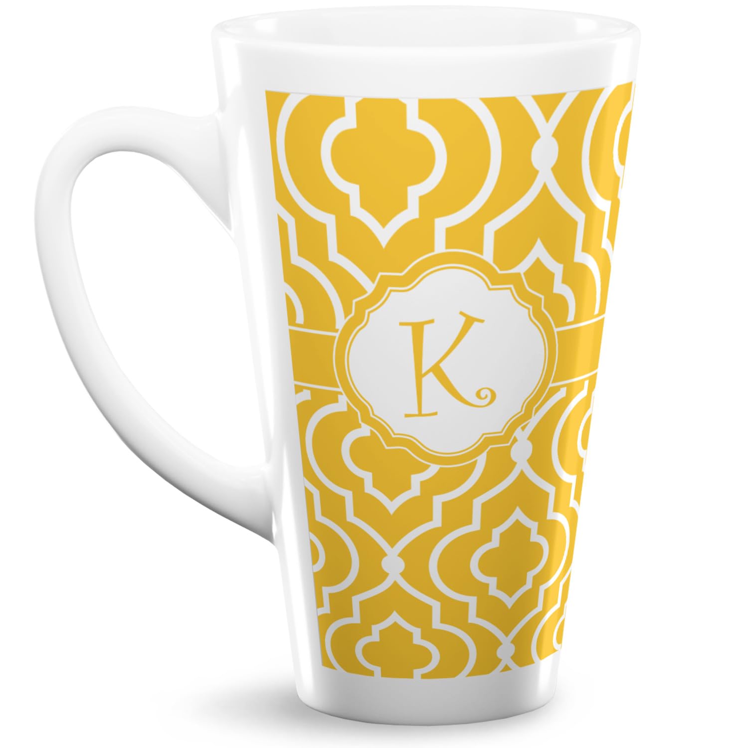 Amazon.com | Personalized Trellis 16 Oz Latte Mug: Coffee Cups & Mugs