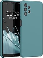 Vista 225 de kwmobile Funda compatible con Samsung Galaxy A52 / A52 5G / A52s 5G - Funda de Teléfono de Silicona TPU con Acabado Suave - Arrecife Azul