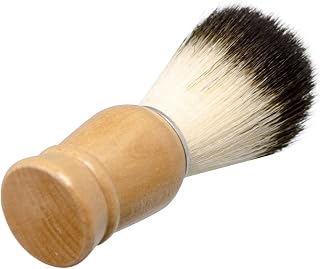 MERIGLARE Shaving Brush, Beard Cleaning Handmade Classic Rich and Fast Lather Shaving Cream Barber Shave Brush Shaving Cream Brush for Dad Boyfriend