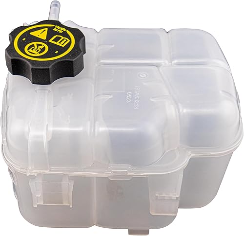 Vista 182 de TRQ Botella de desbordamiento del tanque de expansión del depósito de refrigerante del radiador compatible con Porsche Macan 2015-2018