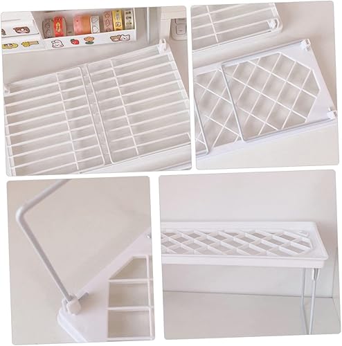 Miniatura 8 de Alipis Diseño blanco fuerte material plástico del ahorro de espacio del elevador del monitor de la unidad de la estantería