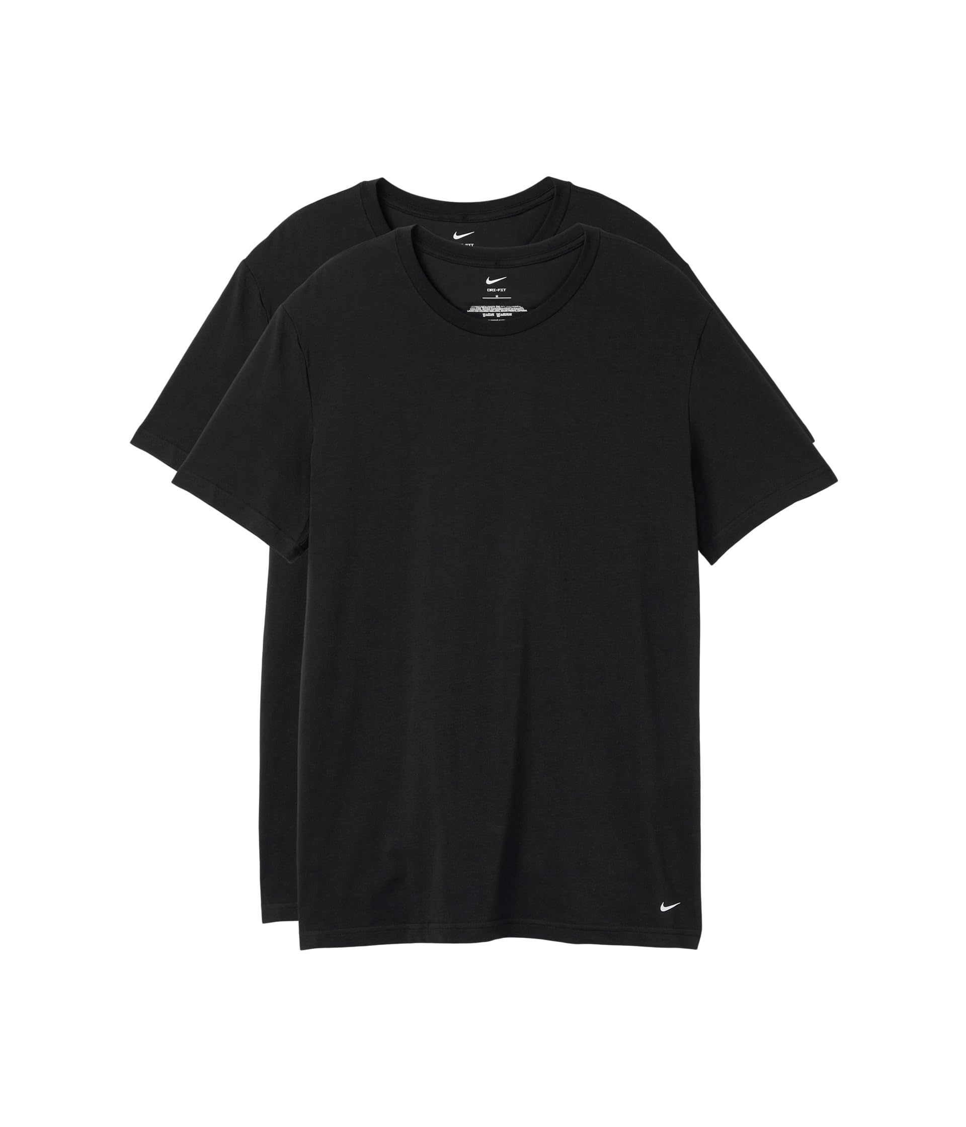 Men's All Day Cotton Stretch Short Sleeve Crewneck Undershirts (2-Pack)