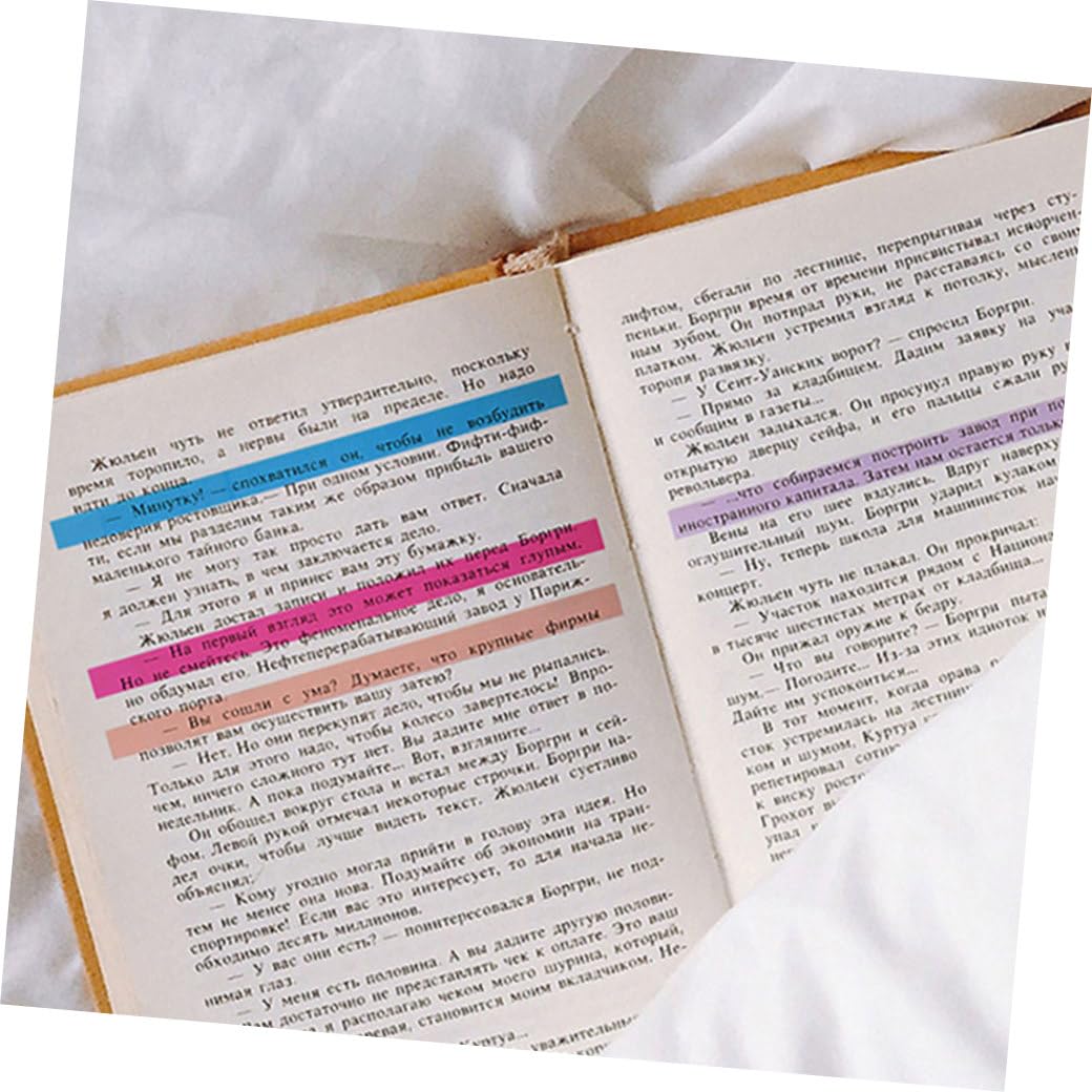 Tofficu Sätze Bunte Haftnotizen klebemarkierungen klebesticks Haftmarker Farbige Marker Tabs klebepunkt Aufkleber Klebestreifen Post klebriger Notizblock Buchregisterkarten das Haustier