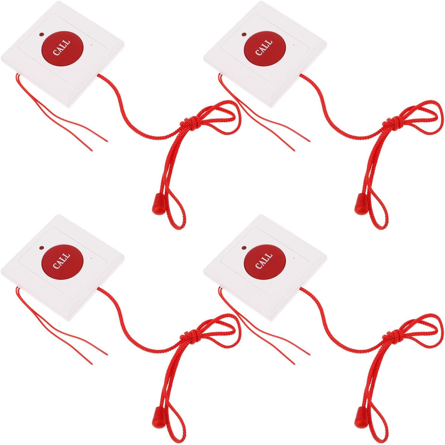 4pcs Emergency Call Button for Seniors Bedridden Patients Plastic