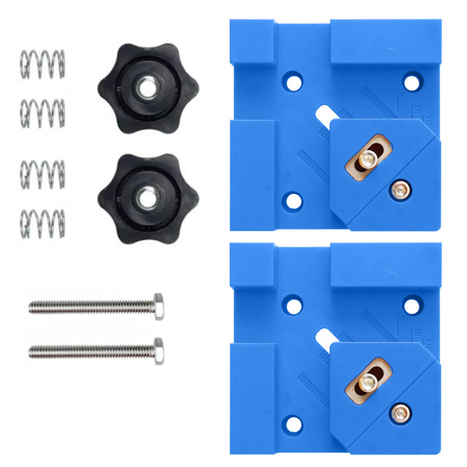 Msioytog Blue Woodworking Corner Clamps Suitable For Perfect 90 Degree Joints Across Materials Thicknesses Woodcrafts Tasks Pocket Hole Joinery Clamps