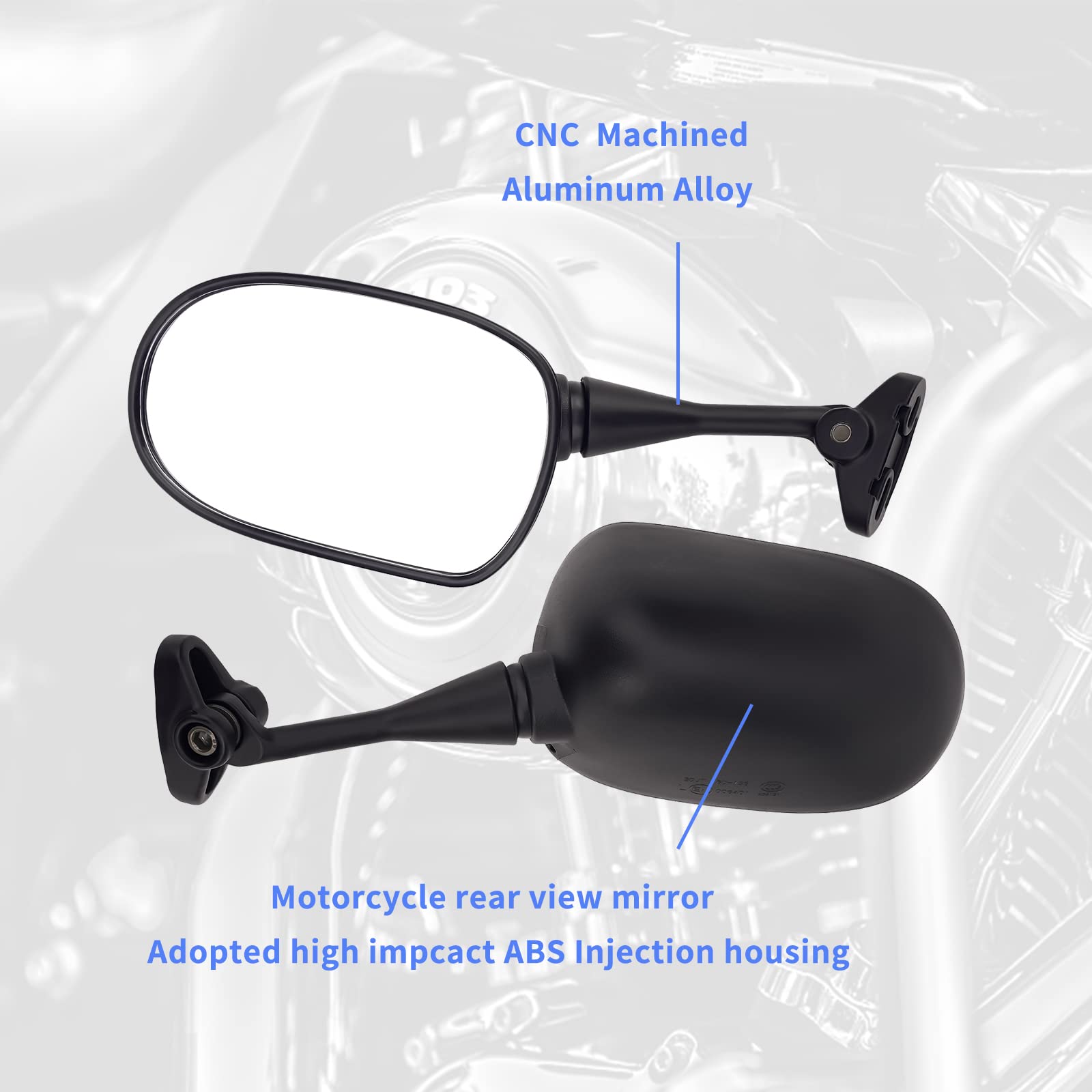 AHL Specchietti Moto Retrovisori Specchio Posteriore Per HONDA CBR600 CBR600RR CBR1000 CBR1000RR