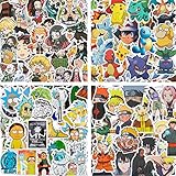 200pcs Vinyl Anime Mixed Stickers Pack for Laptop Water Bottles, Cute Aesthetic Waterproof Stickers...