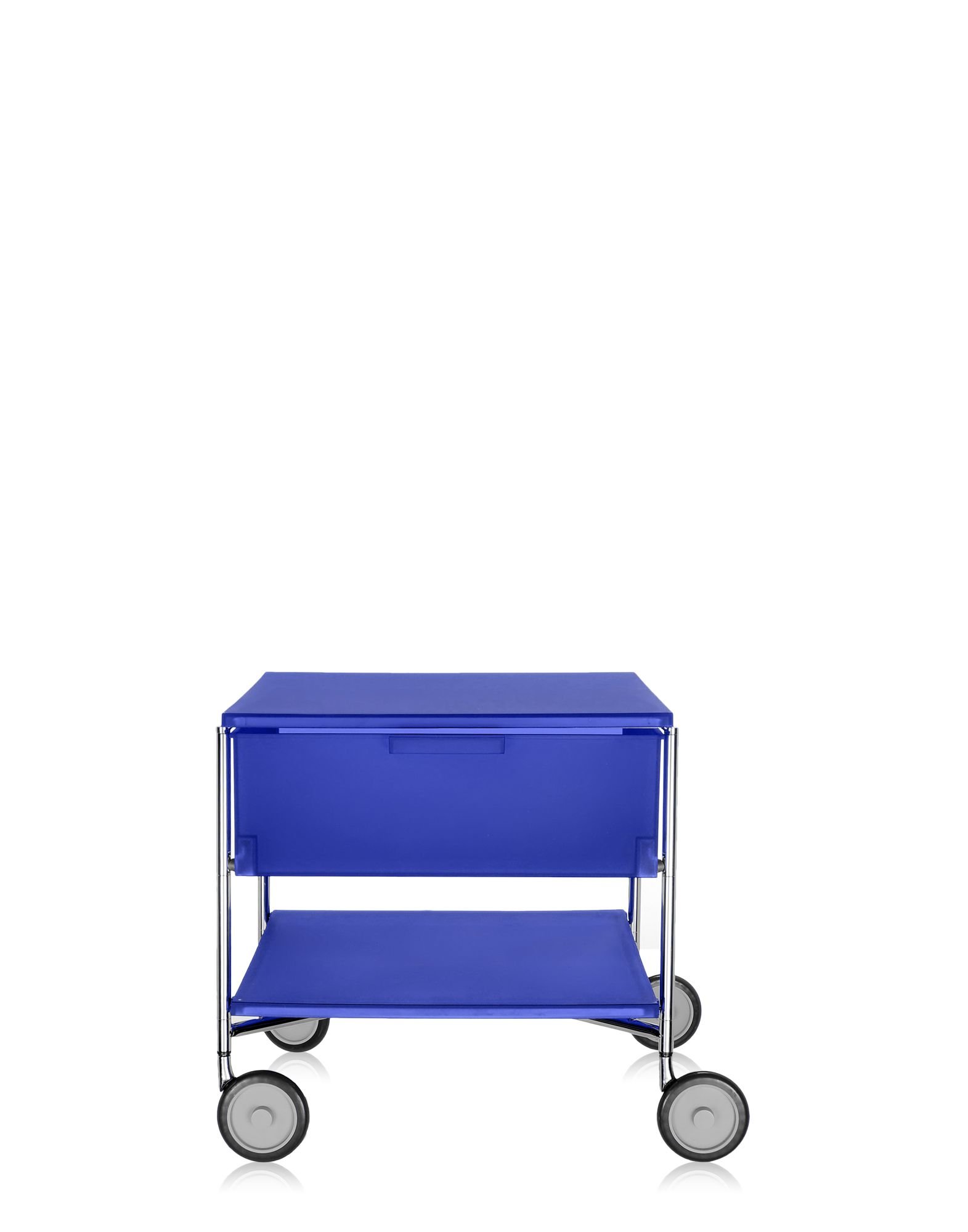 Kartell Mobil, Mobile Contenitore, 1 Cassetto, Con Ruote, Cobalto