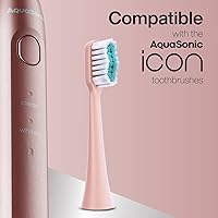 Vista 5 de AquaSonic Icon - Cabezales de cepillo de repuesto Compatible con AquaSonic Icon Cepillo de dientes 2 cabezales de cepillo para dientes