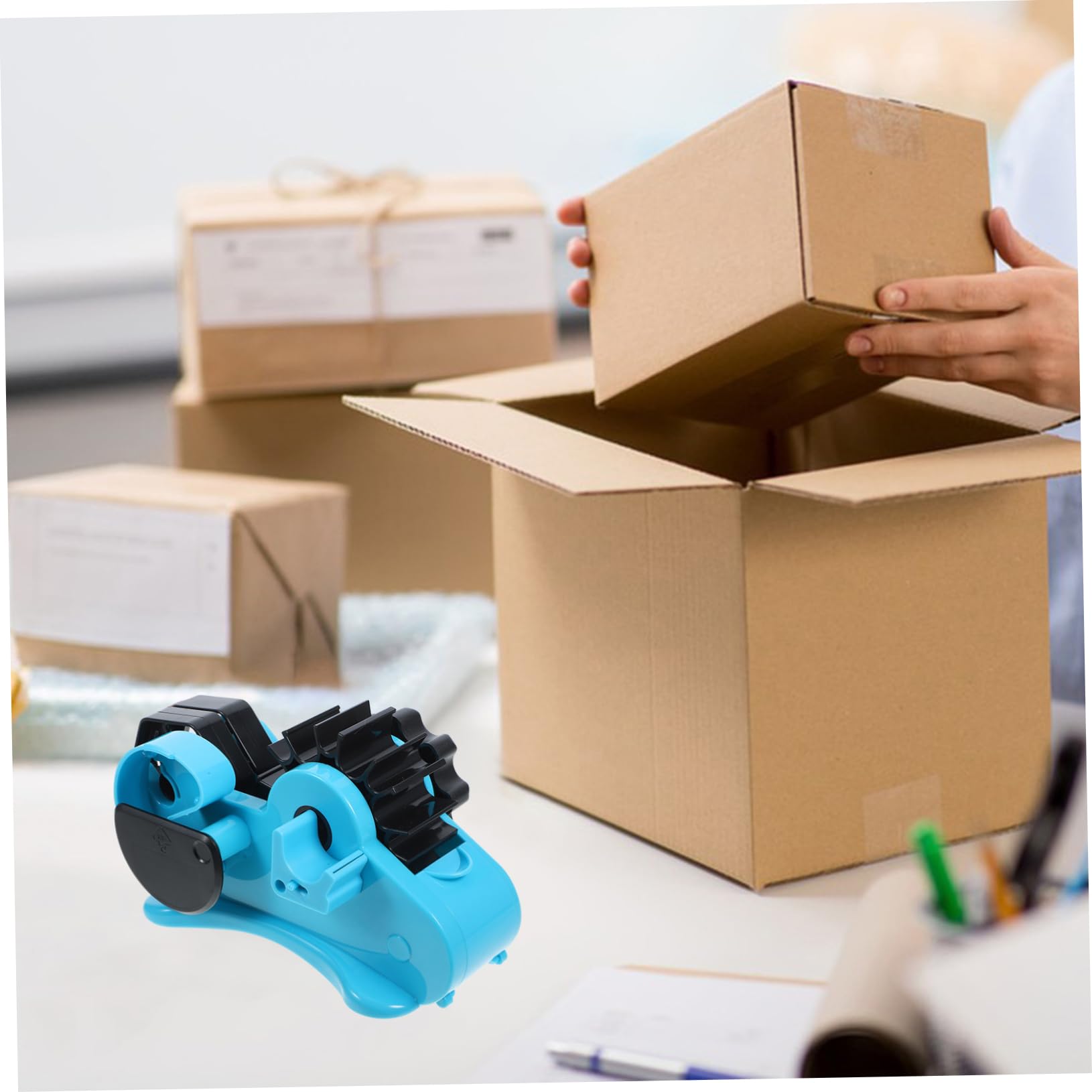 Veemoon Dispenser Facile da Usare Leggero e in Abs Multiuso Nastro Adesivo per Supporto Elegante per Taglio Nastro per Scuola e Scrapbooking