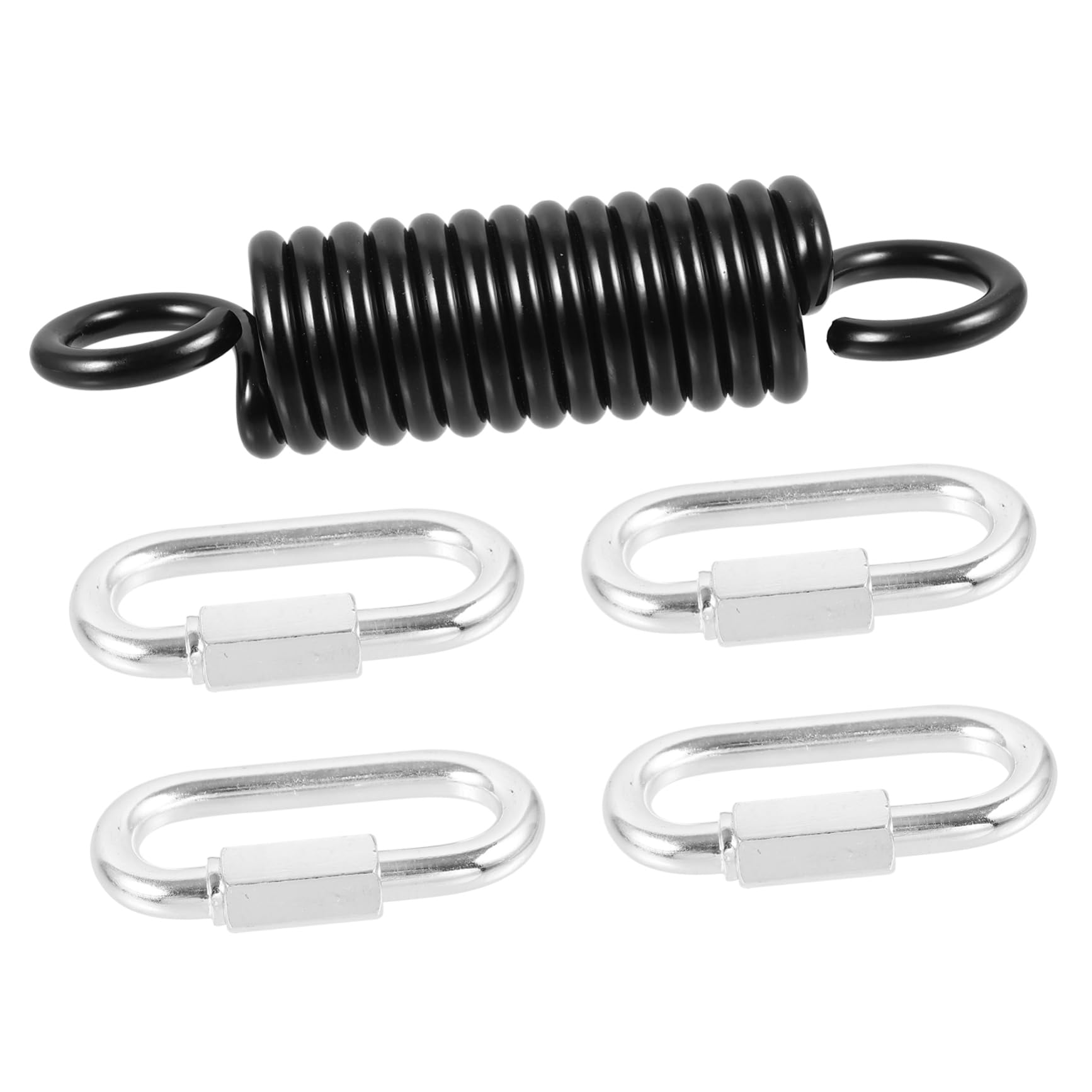 Abaodam Resorte De Silla De Columpio Kit De Resortes De Fijación para Columpio De Hamaca De Metal para Jardín para Hamaca Función De Amortiguación para De Exterior