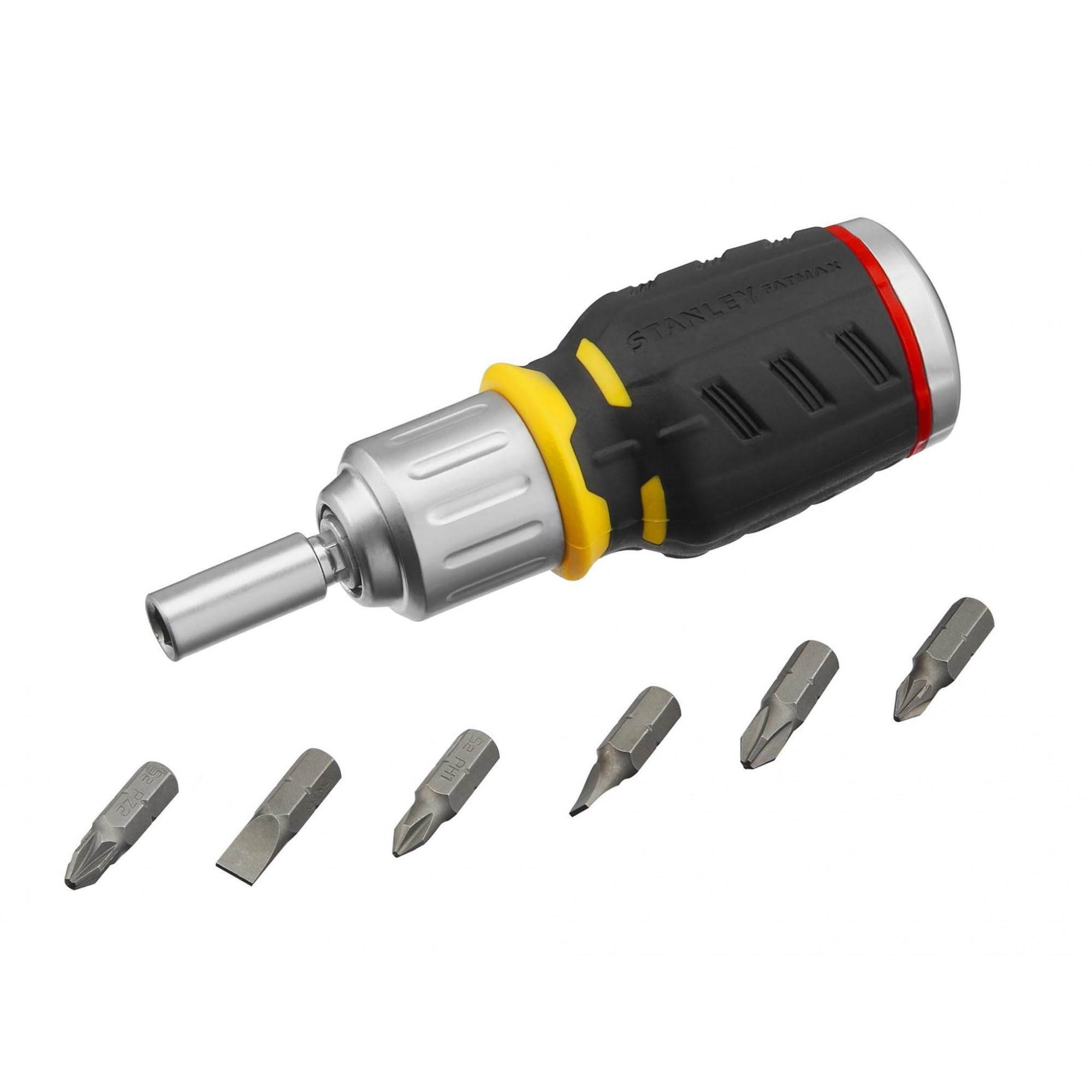 B&Q -  0-62-688 Fatmax Ratchet Stubby Screwdriver 6 Piece Fmht0-62688 Sta062688