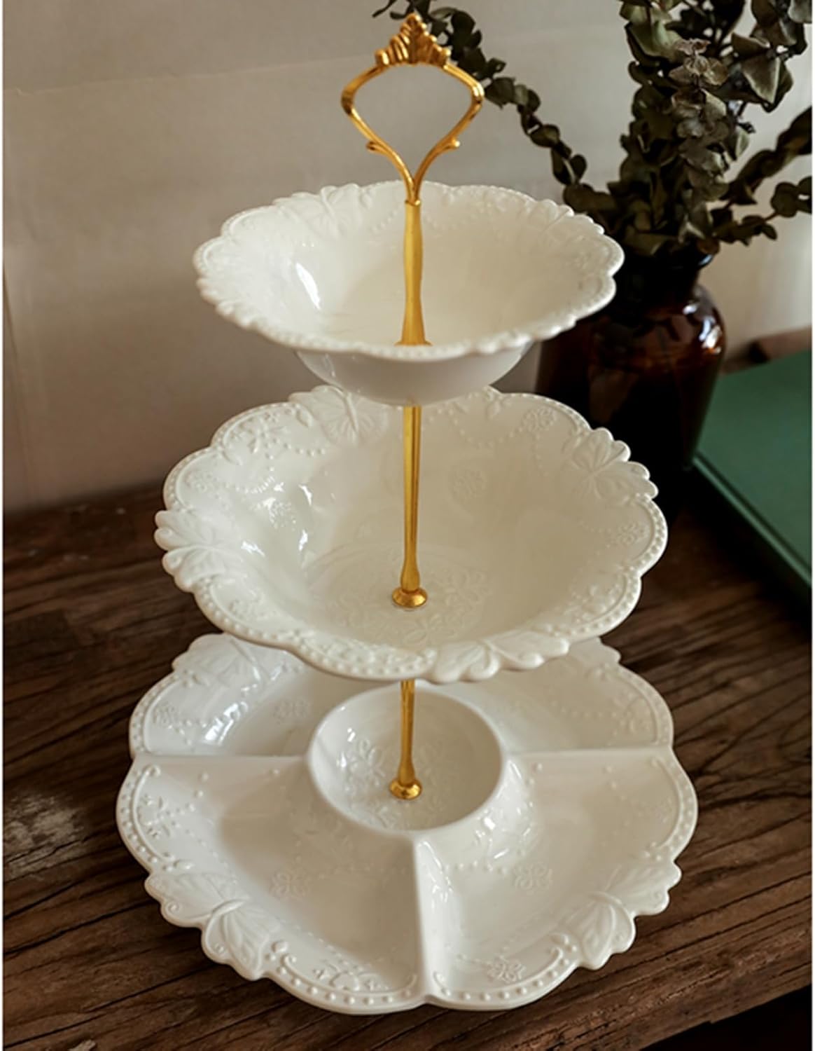 骨董 アンティーク 李朝 木彫 台皿 高足皿 3点 台座 朝鮮骨董 骨董