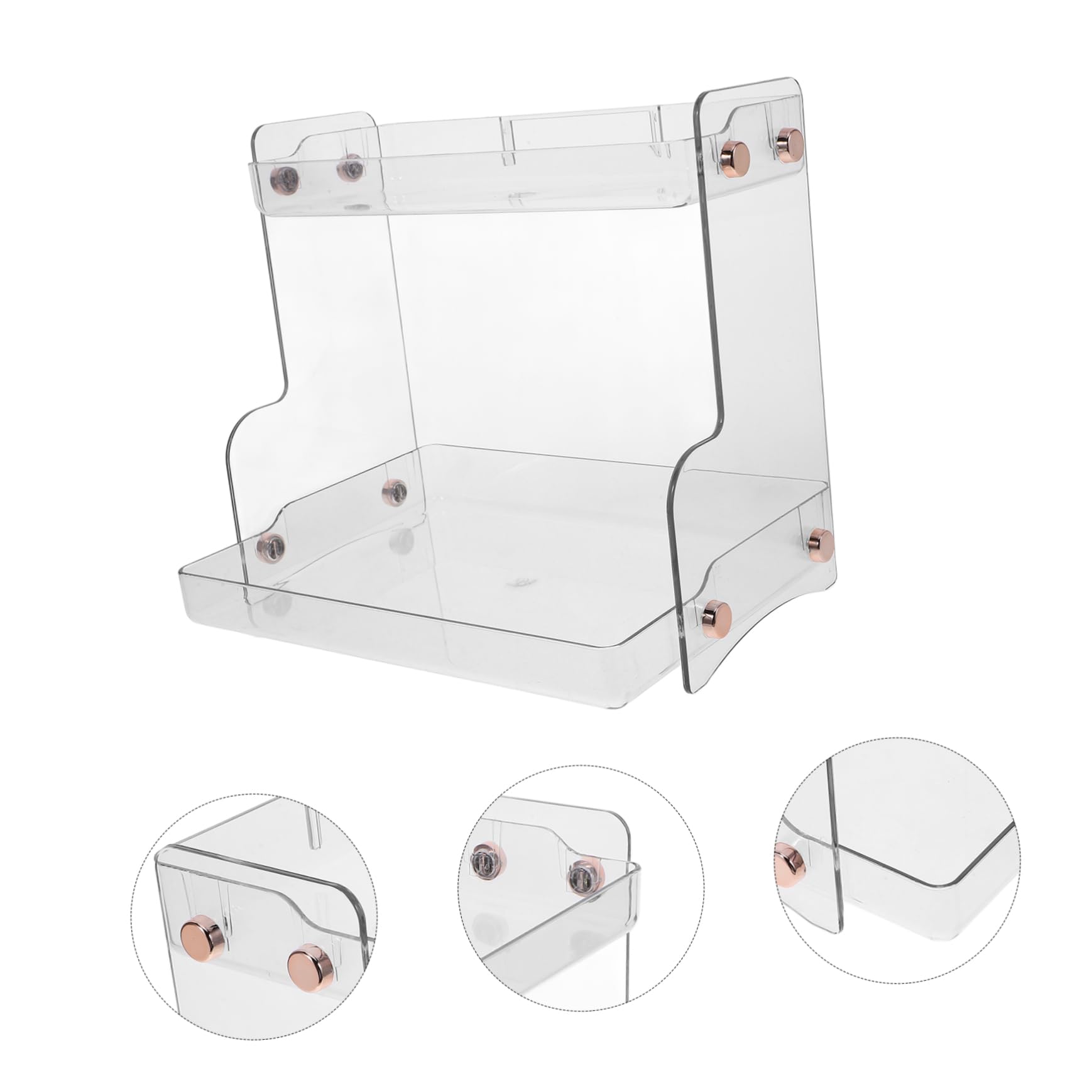 2-stöckiger Kosmetik Organizer aus Pet für Bad und Küche