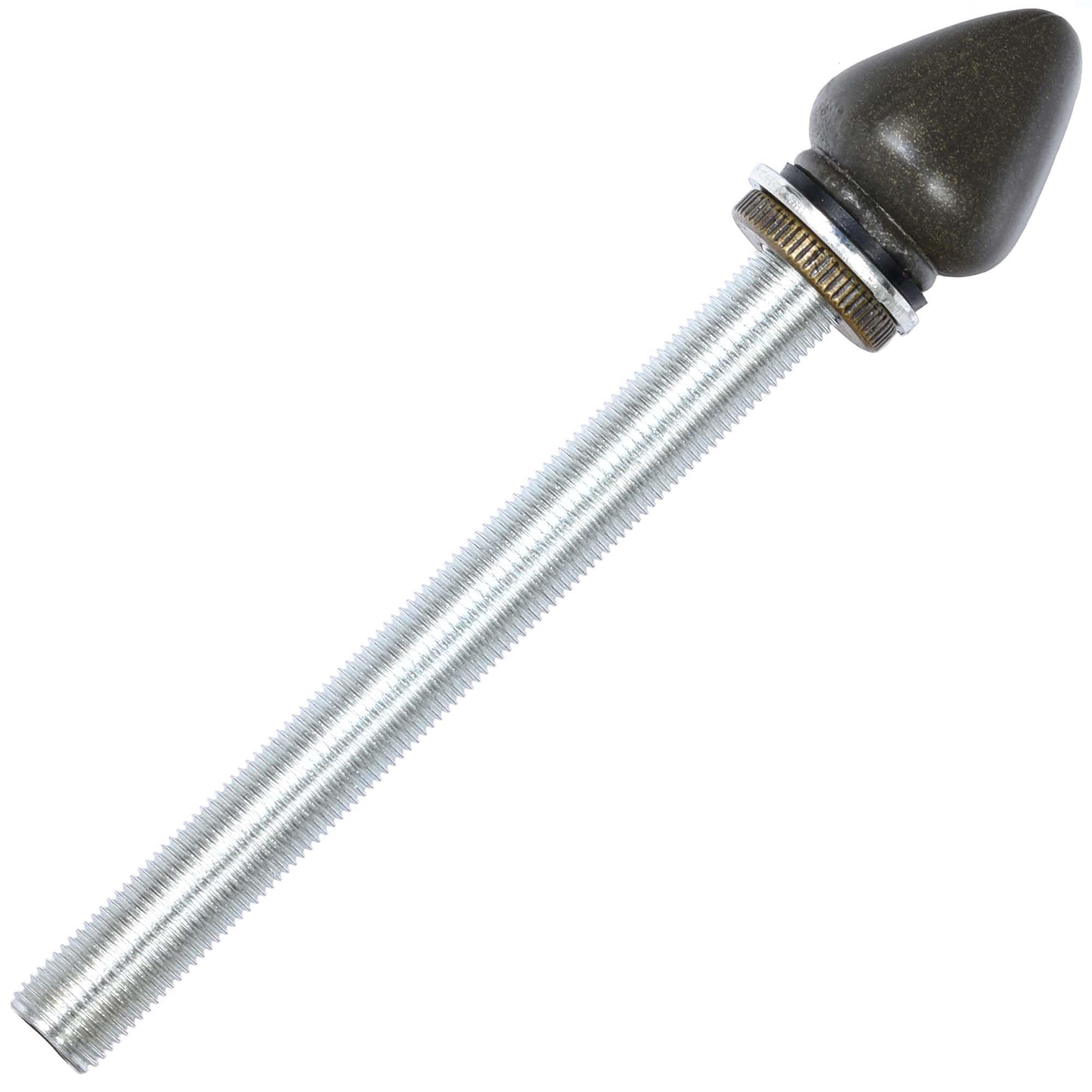 Bieye SS031 Lampshade Support with Finial for Tiffany Style Stained Glass Floor Lamp Table Lamp (G3/8 115mm All Thread)